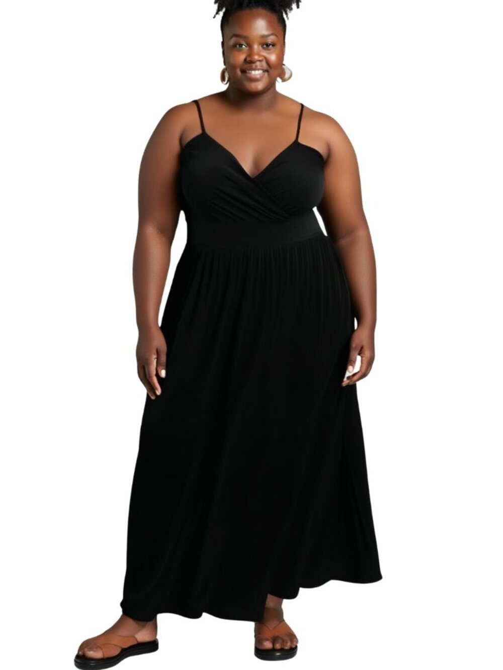 Plus Size Maxi Dress Black